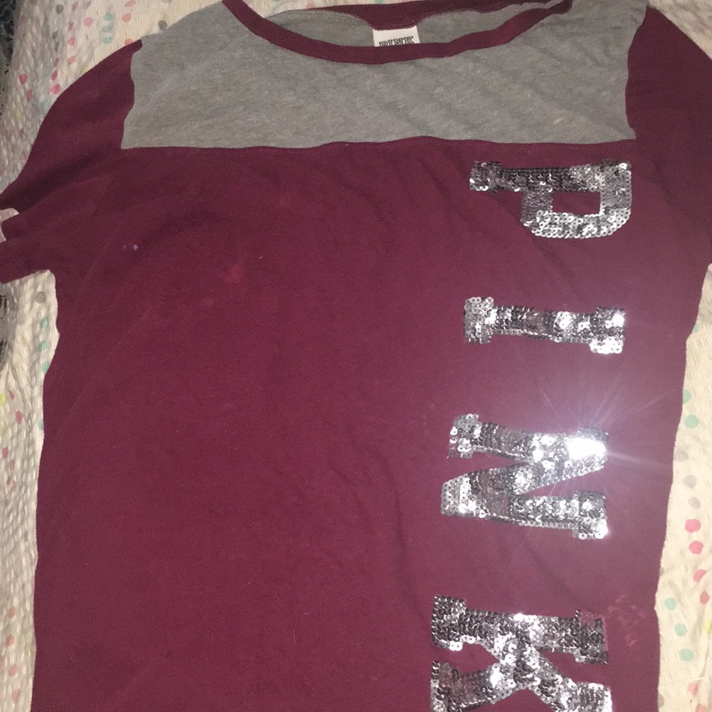 Pink Victoria’s shirt
